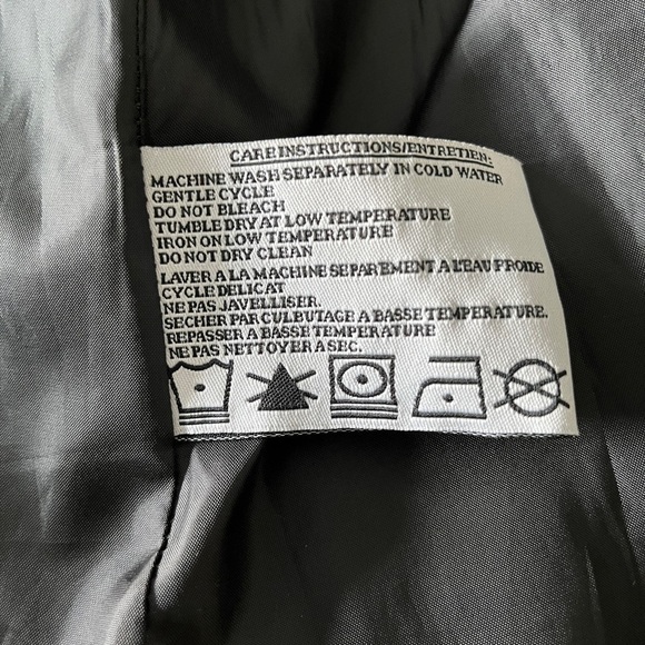 PIZAZZ Spring Jacket Detachable Hood Black Grey Plaid Button Front Neutral - Picture 11 of 16